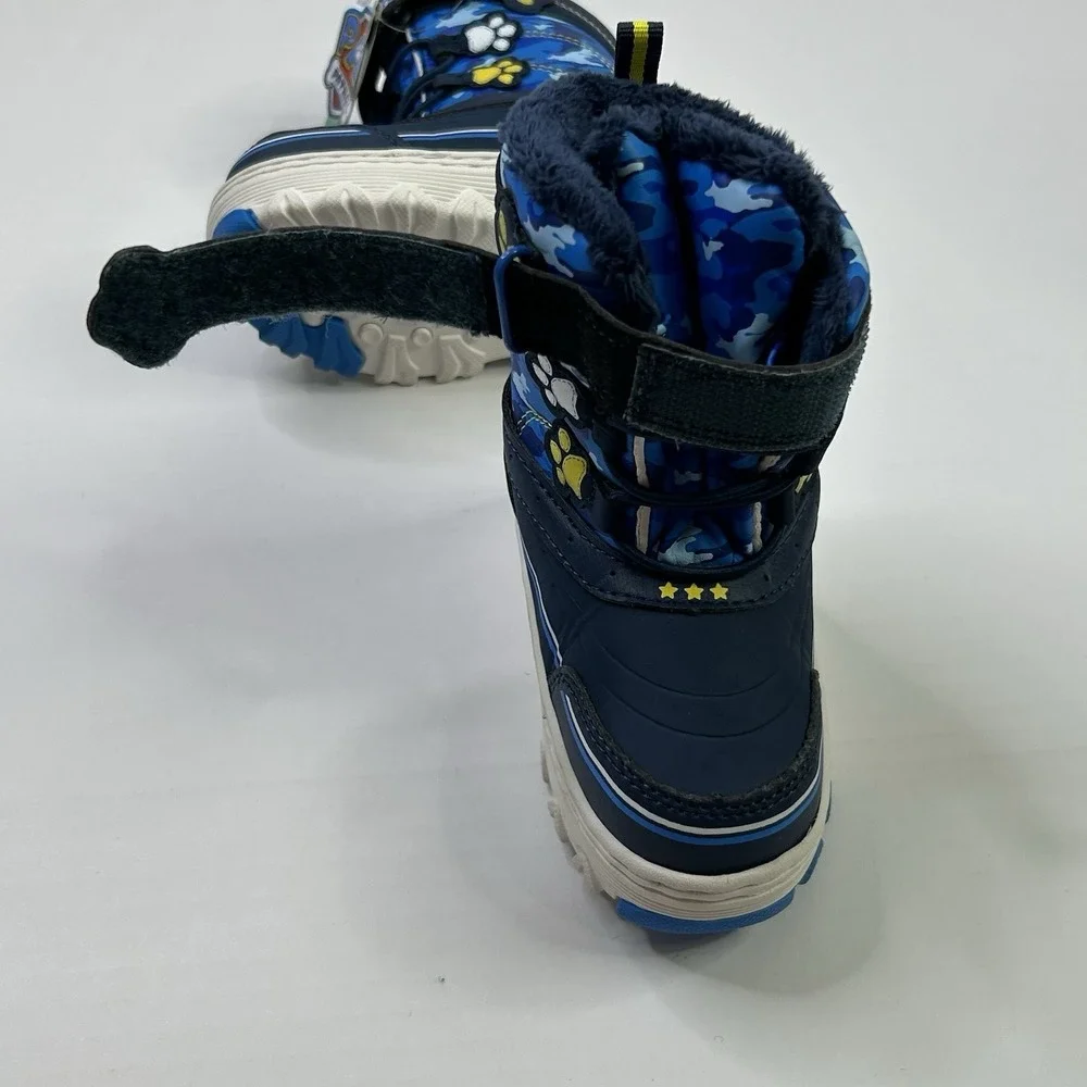 Nickelodeon Paw Patrol Chase + Marshall Dogs‎ Toddler Boys 6 Snow Boots New Blue